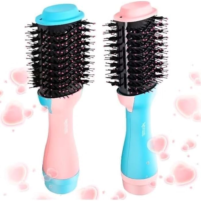 Mohair 2400W,Hair Dryer Brush with Black Ion Technolog,Wide Oval Design 19cm, 3 Heat Settings,360° Airflow Hot Air Brush for Fast Drying & Styling,Ionic Anti-Frizz Technology (  ) - Image 4